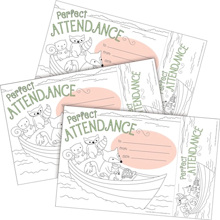 Barker Creek Color Me! Attendance Awards & Bookmarks Set, 90/Set, PK90 4164